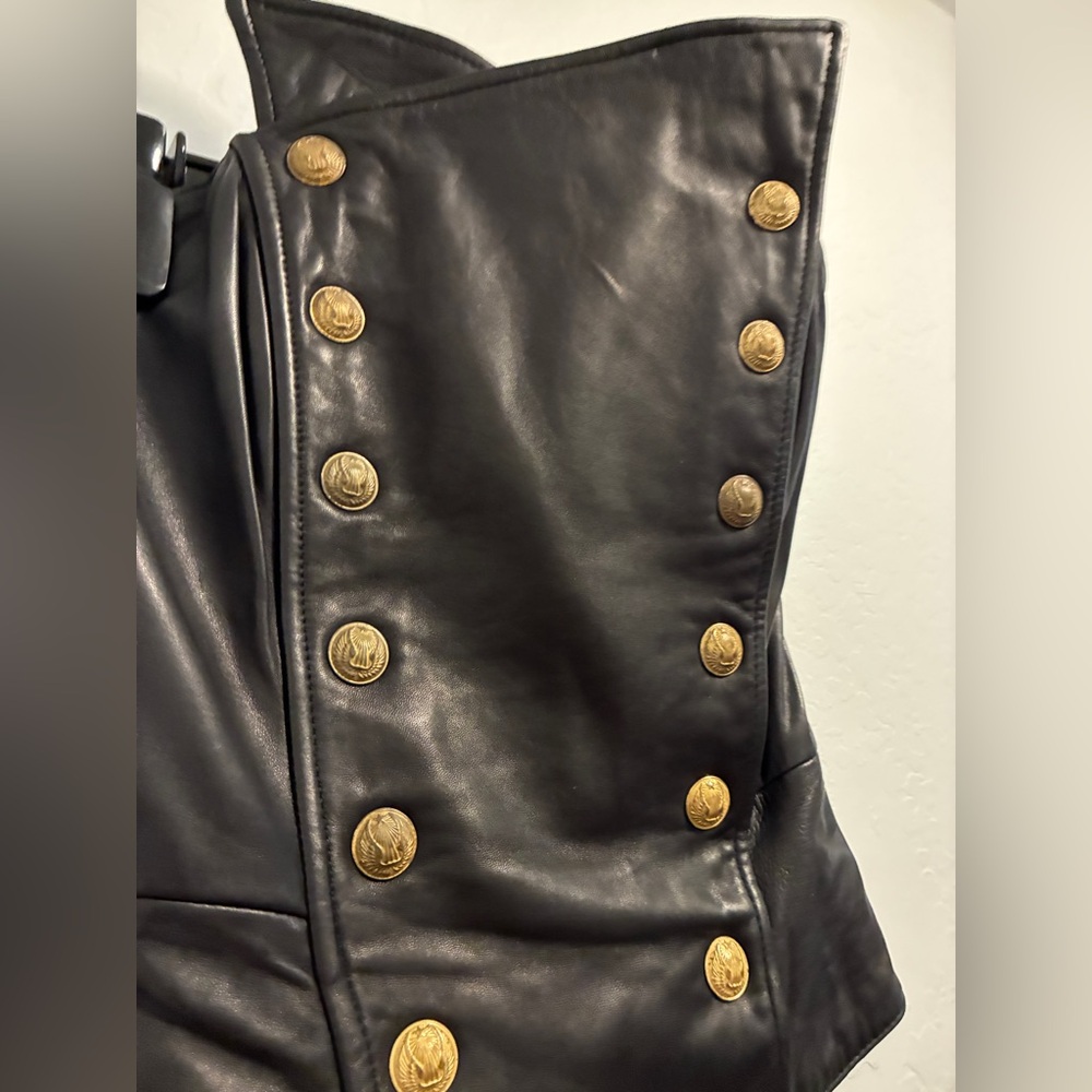 Michael Hoban for North Beach vintage black leather bustier - Picture 10 of 11